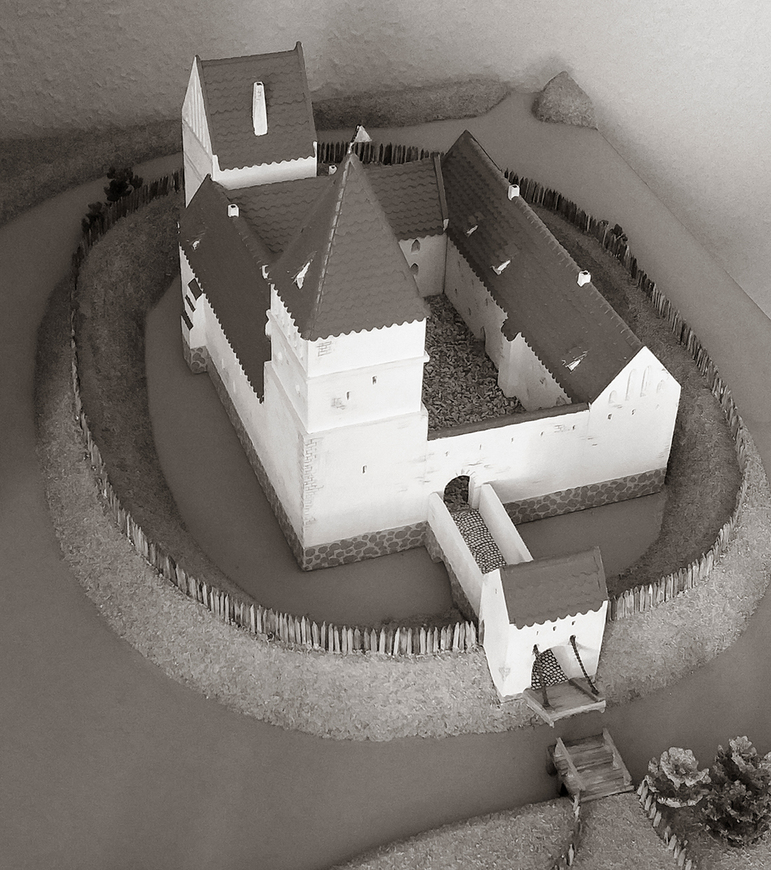 Abb. 2. Die Burg Warin um 1500, Modell, 1979. 