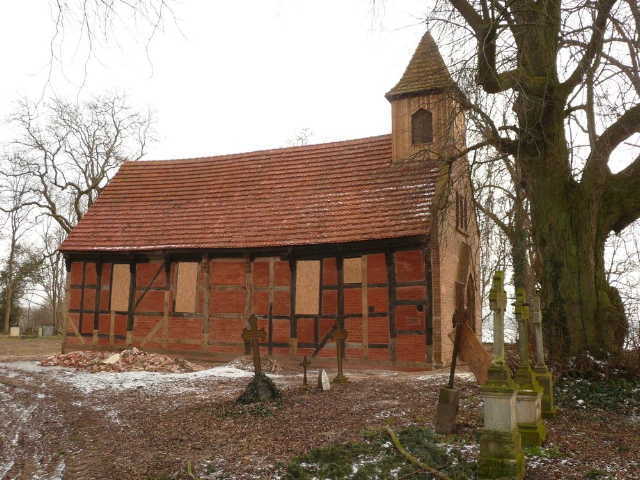 Abb.1: Hildebrandshagen, Fachwerk- kirche, Nordansicht 