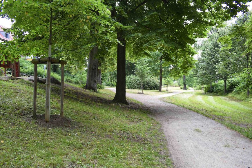 Abb. 2. Parchim (Lkr. Ludwigslust-Parchim), Stadtbefestigung, Wallanlage, 2021. 