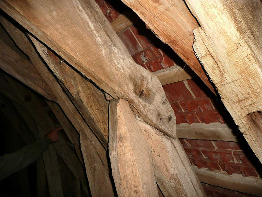 Abb. 4. Jördenstorf, Lkr. Rostock, Kirche, Dachwerk, Knotenpunkt 
