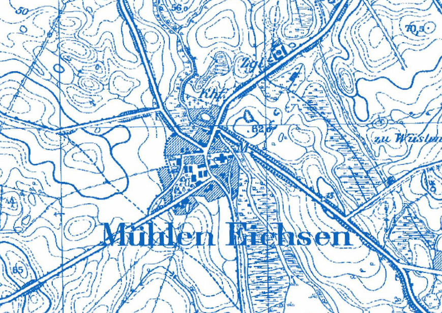 Abb. 14. Mühlen Eichsen, Lkr. Nordwestmecklenburg, Ausschnitt Messtischblatt Nr. 2233 vom 1924, Mühlen Eichsen 