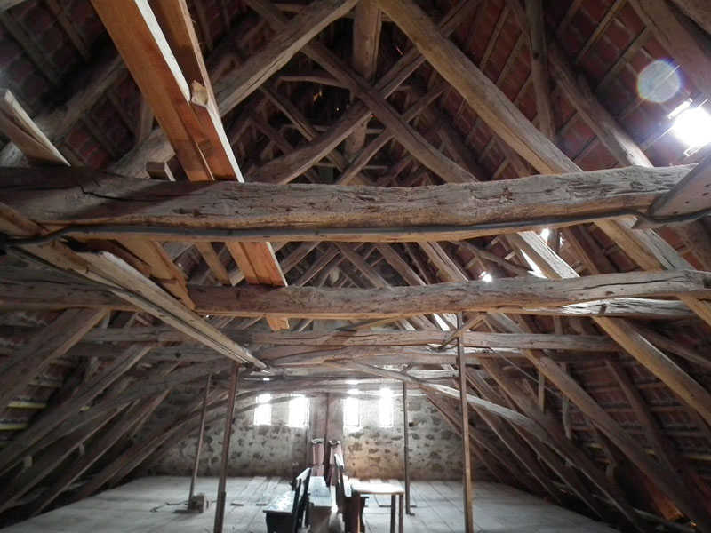 Download: Abb. 5: Siedenbollenthin, Dorfkirche, mittelalterliche Dachkonstruktion LAKD, J. Amelung Abb. 5: Siedenbollenthin, Dorfkirche, mittelalterliche Dachkonstruktion