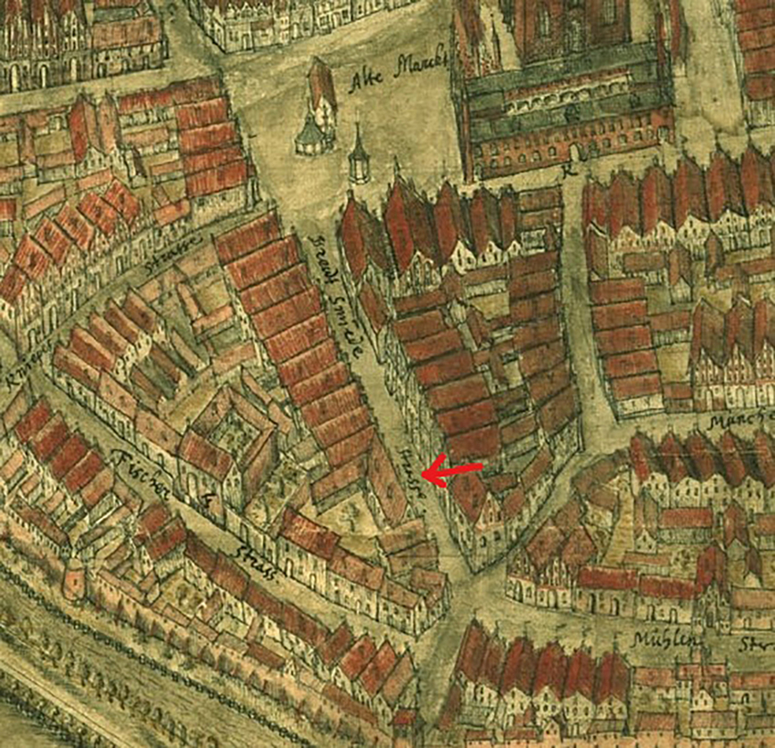 Abb. 2. Johannes Staude, Sciagrapiha Civitatis Stralsundensis Pomerania, 1647 