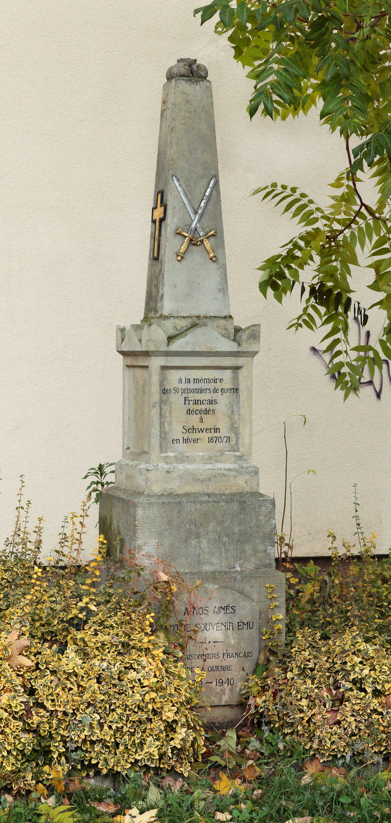 Landeshauptstadt Schwerin, Kriegerdenkmal 1870/71. 