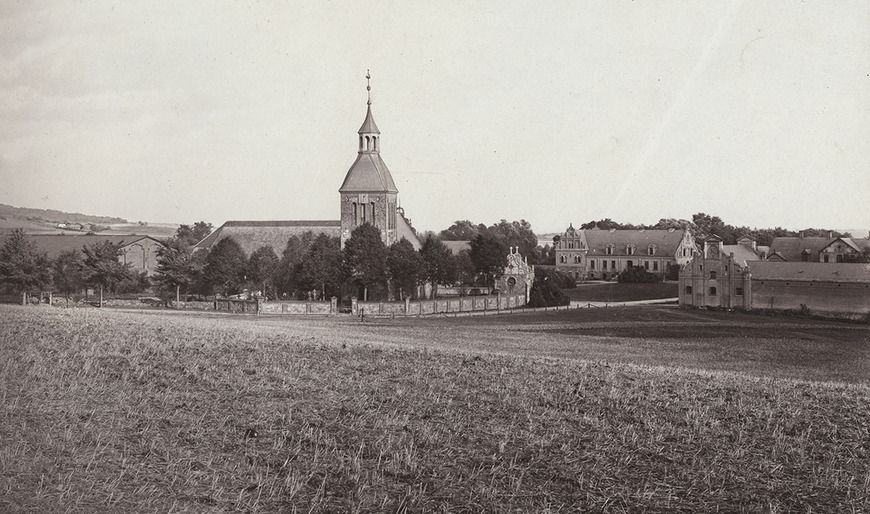 Abb.1. Bristow, Landkreis Rostock, Ortsansicht um 1900. 