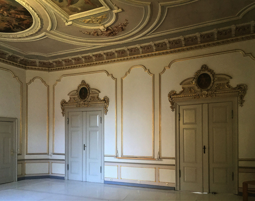 Abb. 5. Hansestadt Stralsund, Mühlenstraße 7, Obergeschoss, Saal, 2024. 