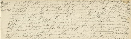 Auszug aus dem Reisetagebuch der Elisabeth Mau, 16. Mai 1880  (Quelle: 11.1, Sign. Vol. XXXIV, Fasc. 3)