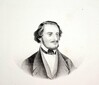 Brustporträt von Friedrich von Flotow, Orig. Lithografie, um 1850, in Privatbesitz