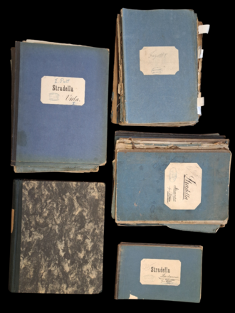 Das historische Aufführungsmaterial des Mecklenburgischen Staatstheaters für Friedrich von Flotows Oper Alessandro Stradella