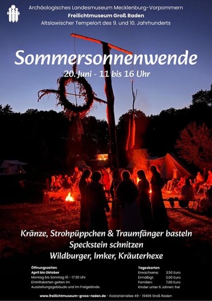 Plakat Sommersonnenwende in Groß Raden