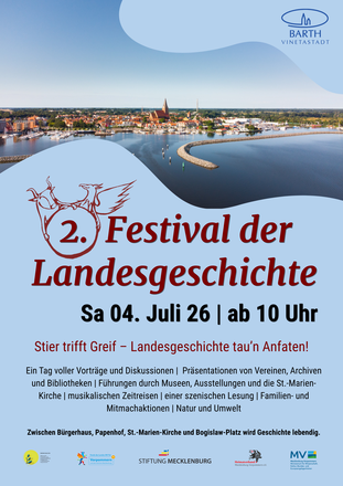 Plakat zum 2. Festival der Landesgeschichte