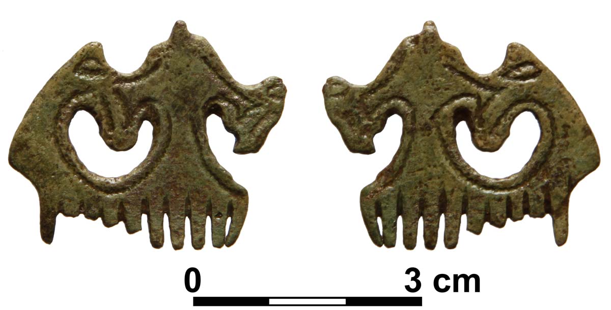 Abb. 2: Stargard, Woiwodschaft Westpommern. Fragment eines bronzenen Miniaturkamms.