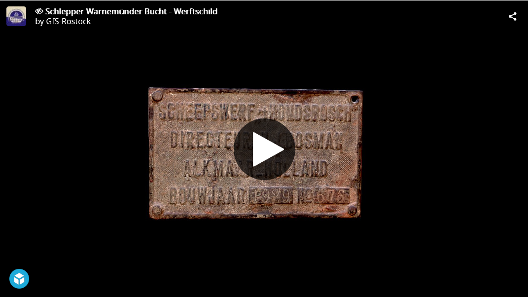 Video starten: LAKD LA Fund 2022 08 Wrack-Rätsel vor Warnemünde Abb.2 Sketchfab als Video