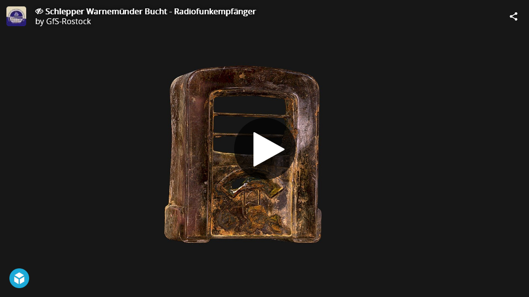 Video starten: LAKD LA Fund 2022 08 Wrack-Rätsel vor Warnemünde Abb.3 Sketchfab als Video