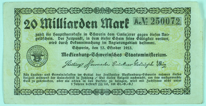 20 Milliarden Mark