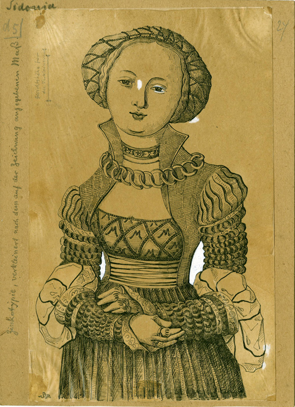 Bild 1: Portrait der Sidonia von Borcke. Landesarchiv Greifswald Rep. 38 d Borcke Nr. 104 d 5. Bild 1: Portrait der Sidonia von Borcke. Landesarchiv Greifswald Rep. 38 d Borcke Nr. 104 d 5.