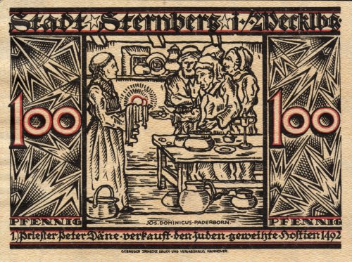 Notgeldschein aus dem Jahr 1922 (Vorderseite) Foto: LAKD MV/LHA Notgeldschein aus dem Jahr 1922 (Vorderseite)