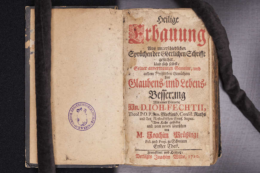 Heilige Erbauung [...]: Titelblatt des ersten Teils